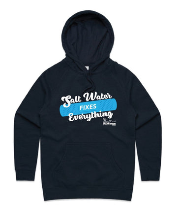 WOMENS HOODIE SALT WATER FIXES EVERYTHING
