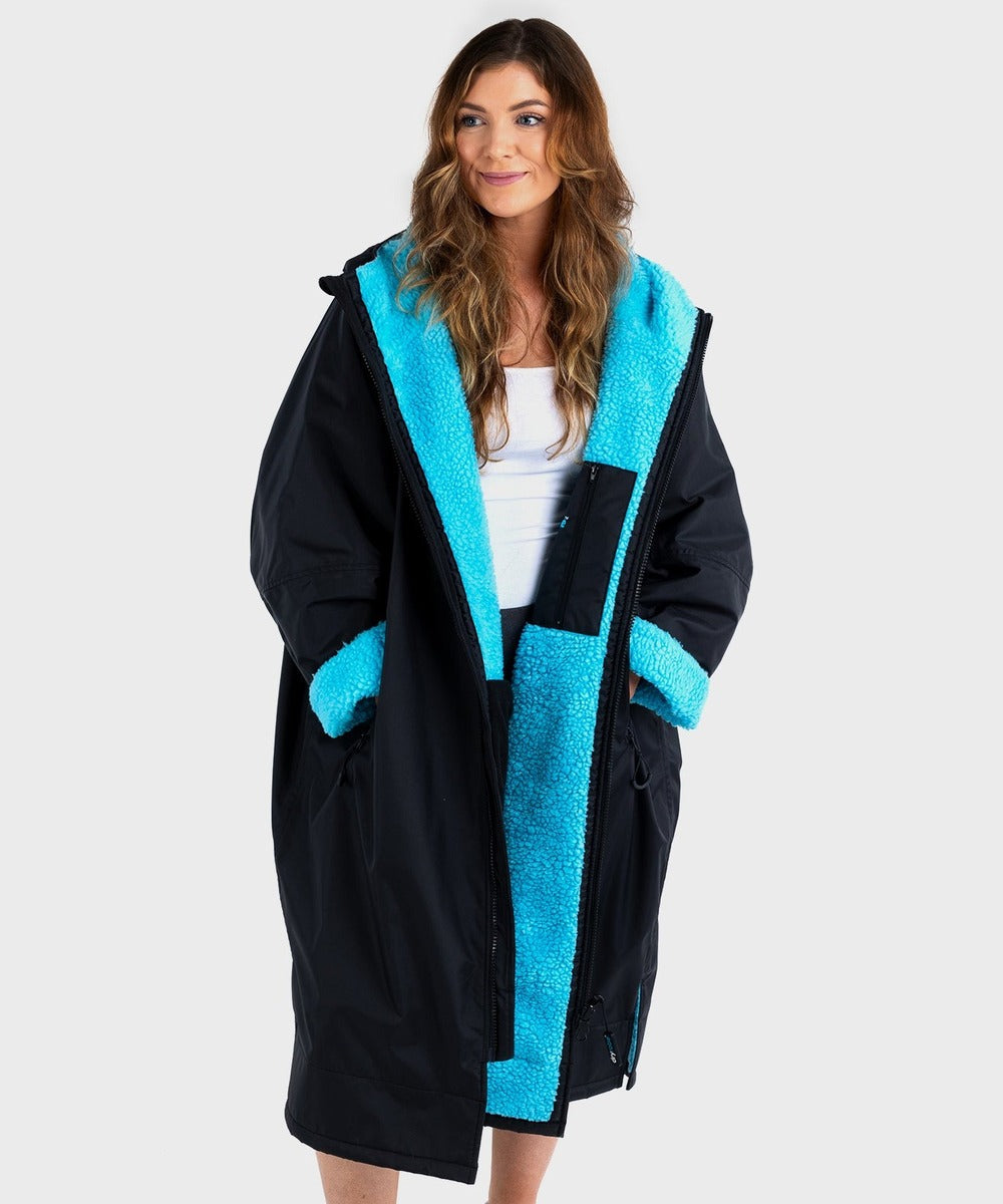 Dryrobe® ADVANCE UNISEX LONG SLEEVE - BLACK/BLUE