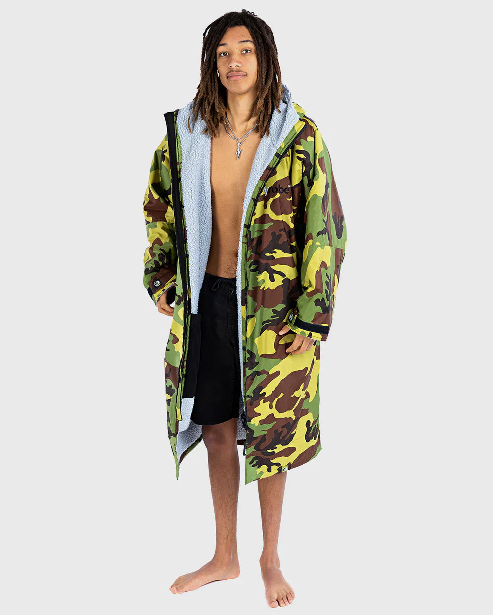 Dryrobe® ADVANCE UNISEX LONG SLEEVE - CAMO/GREY