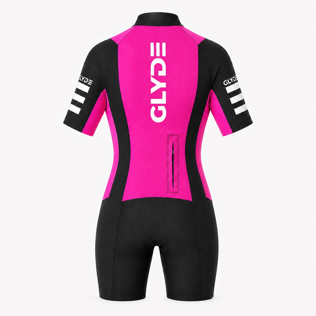 GLYDE WOMENS AMPHIBIAN SWIMRUN WETSUIT PINK & PASTEL TEAL