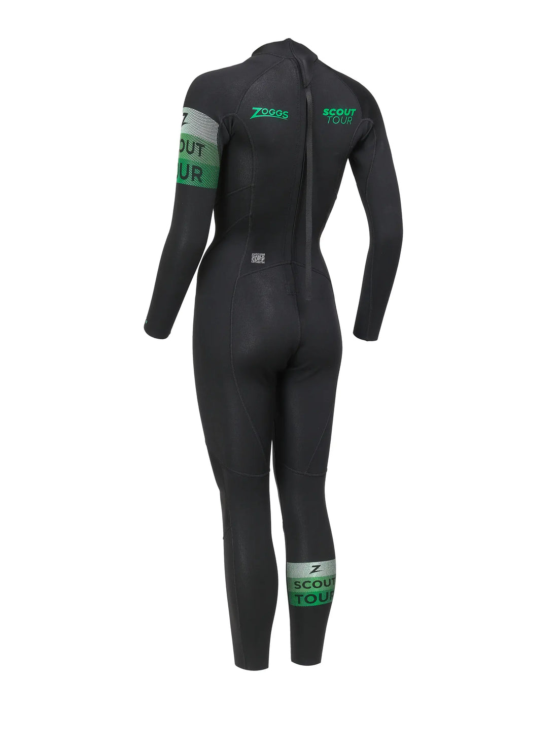 ZOGGS WOMEN'S SCOUT TOUR SWIMMING WETSUIT - BLACK/GREEN