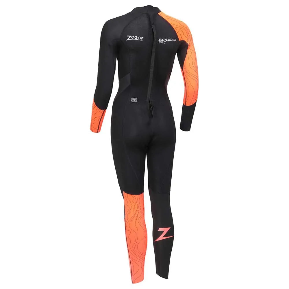 ZOGGS EXPLORER PRO EXPLORER WETSUIT WOMENS - BLACK/ORANGE