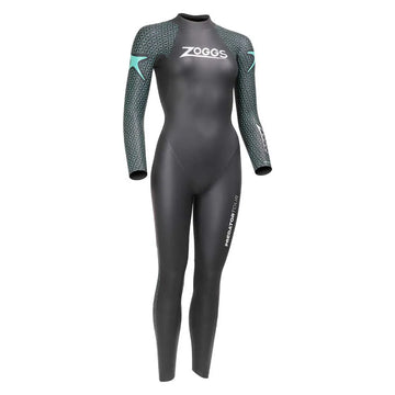 ZOGGS PREDATOR TOUR MENS SWIMMING & TRIATHLON WETSUIT - BLACK/TEAL